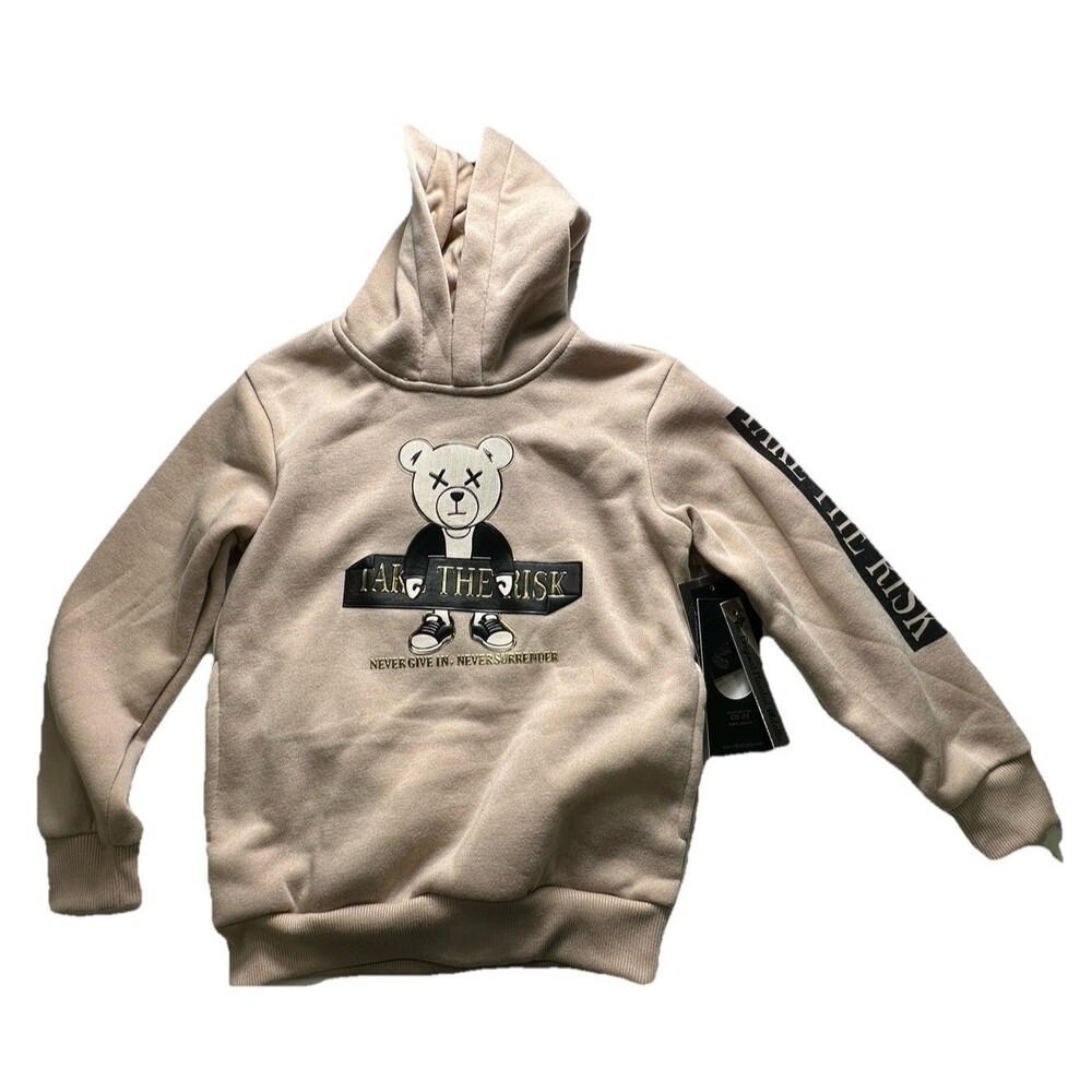 CR-24 Hoodie Boys Size 6 Chrome Edge Teddy Bear Sweatshirt